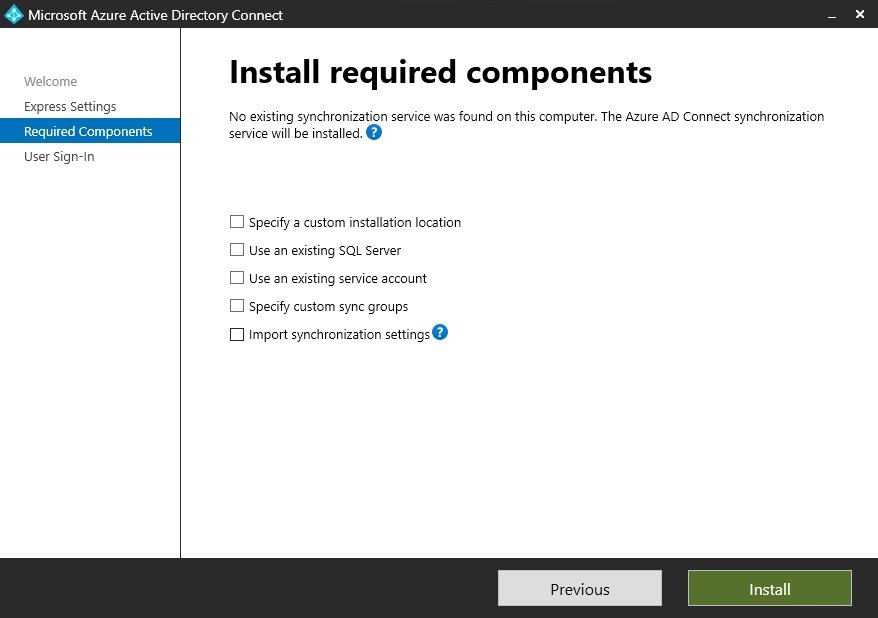 Install Required Components