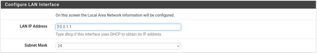 Configure LAN Interfaces