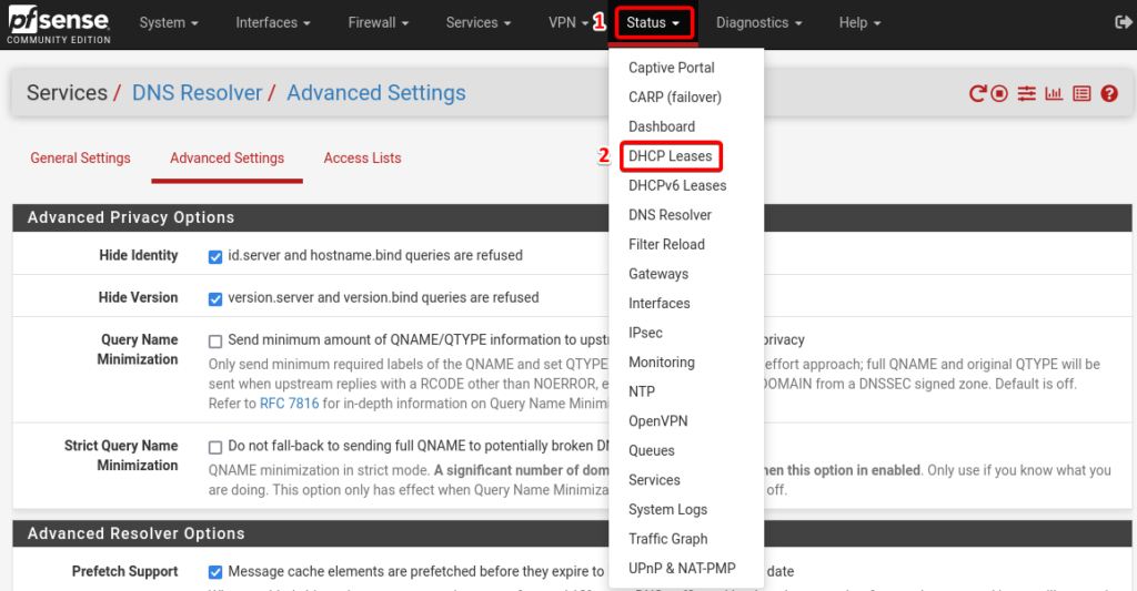 DHCP Leases