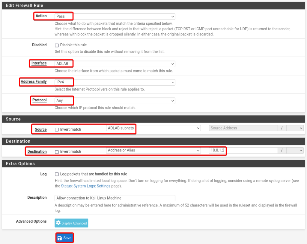 AD Firewall Rule 2