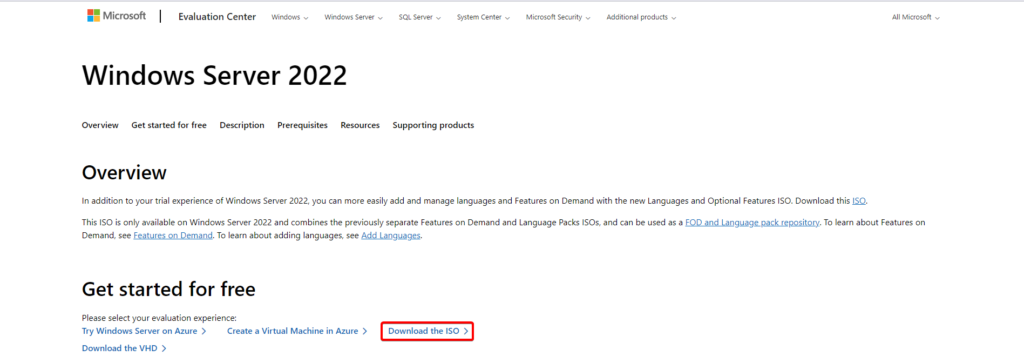 Download Windows Server 2022 ISO File