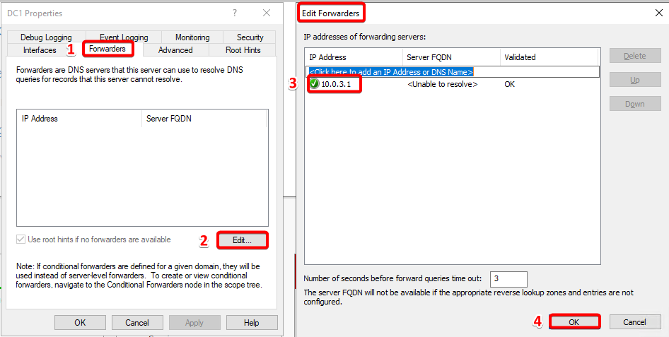 DNS Forwarders