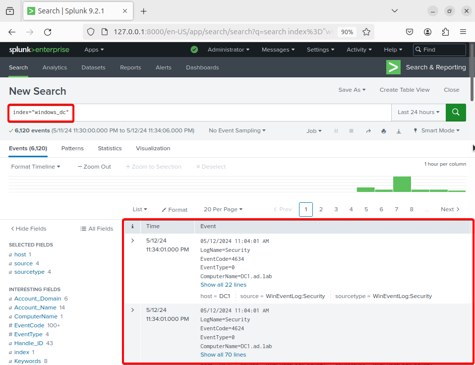 Splunk Logs