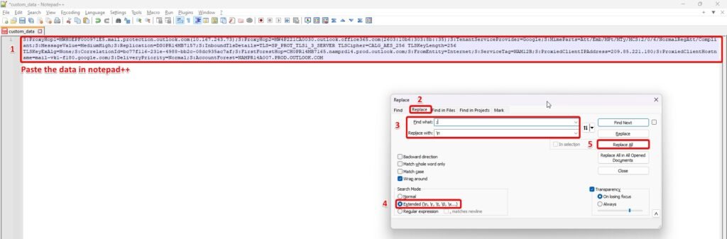 sort data in notepad ++