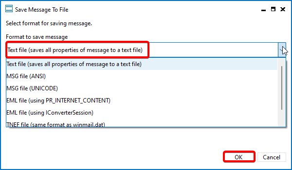 save email in text file