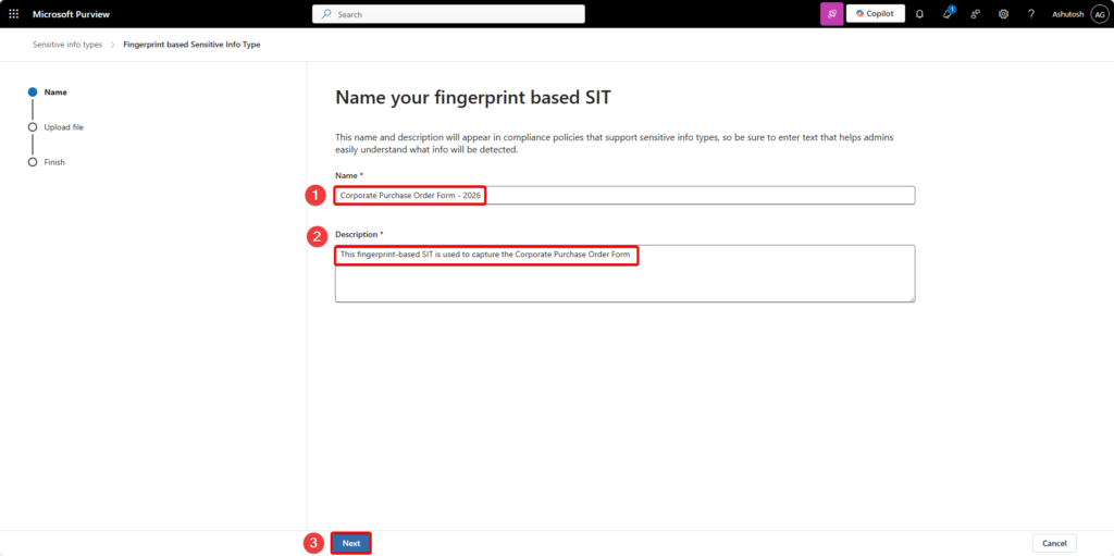 Name and Description