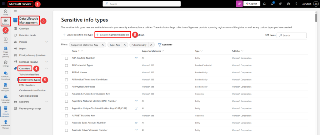 New Fingerprint Based SIT